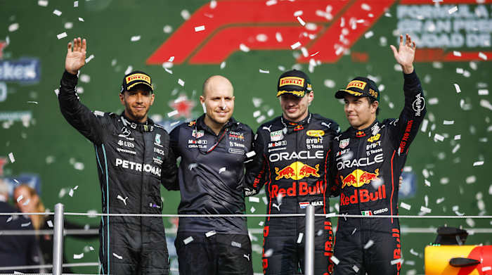 2022 Mexico City Grand Prix podium
